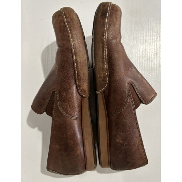 UGG Men's Brown Leather Casual Loafers Shoes 5556 US 10 - Picture 4 of 8